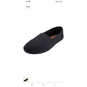 New Size 8 Black Easy USA Canvas Slip On Shoes Sneakers with Padded Inso…